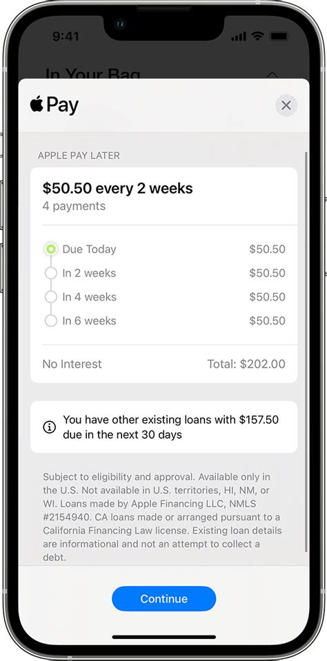 apple financing in store|Apply for an Apple Pay Later loan and make a purchase.